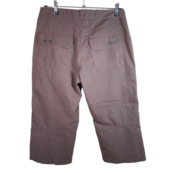 Marmot Capri Pants‎ 6 Womens Brown Cargo Pockets Cropped Beth Rodden Outdoor - Picture 2 of 16